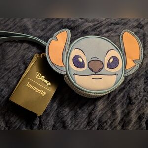 Loungefly Disney Hard Tag  Stitch Coin Purse Wristlet. New with tags